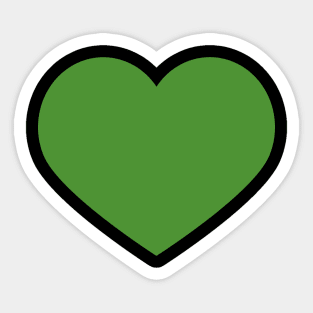 Green heart Sticker